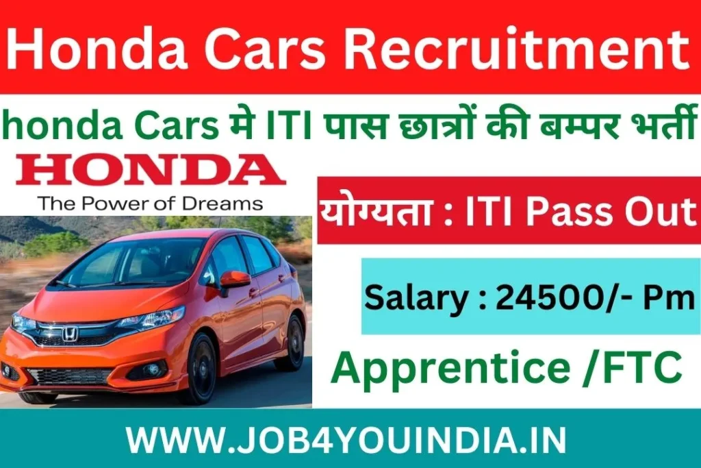 Honda ITI Recruitment 2024