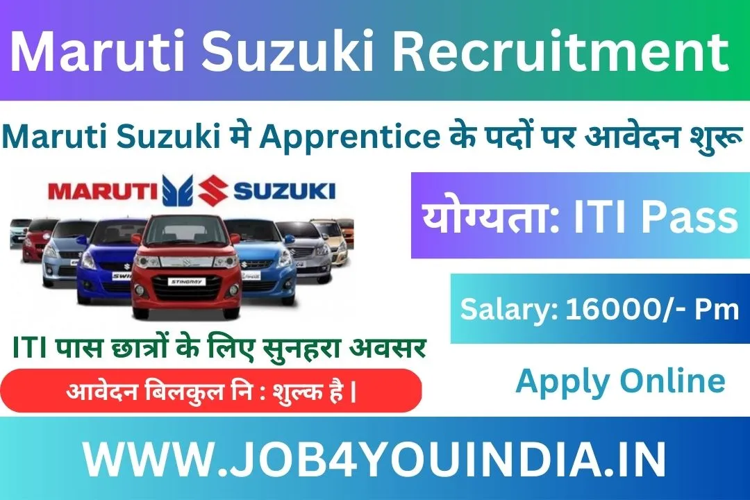 Maruti Suzuki Apprentice Recruitment 2023