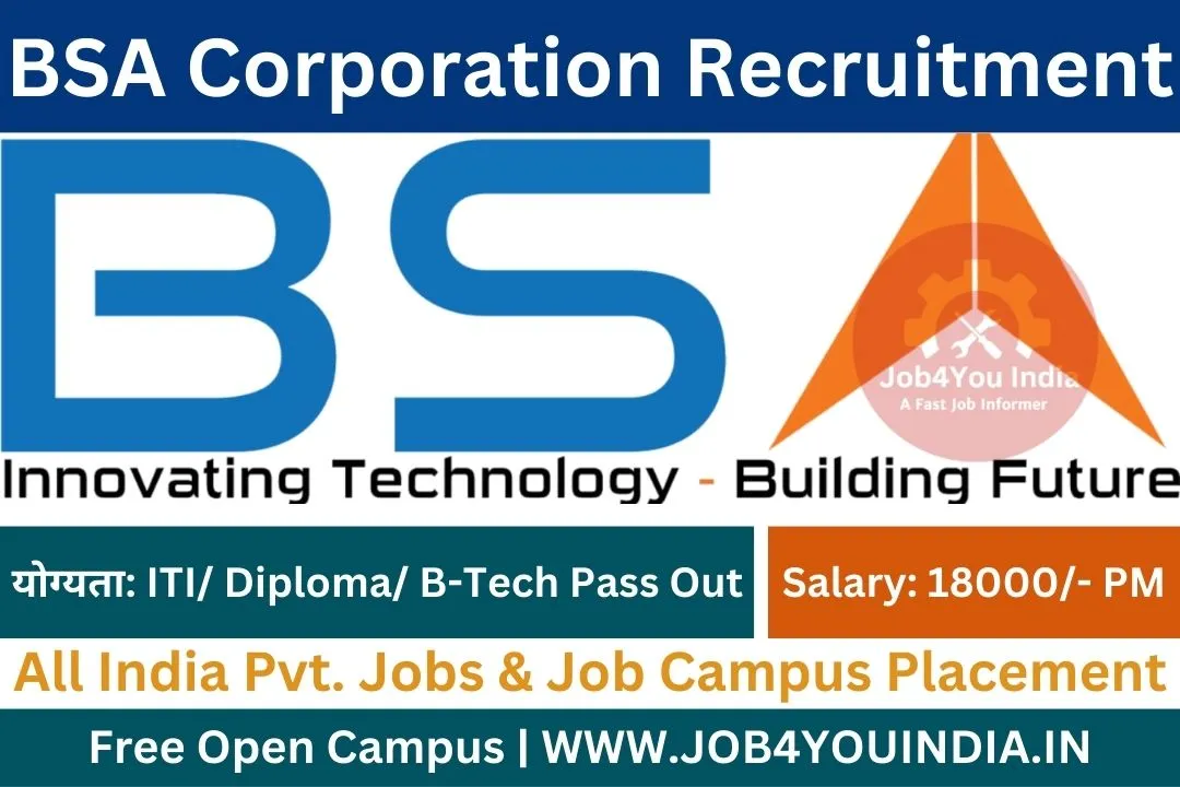 BSA Corporation Recruitment